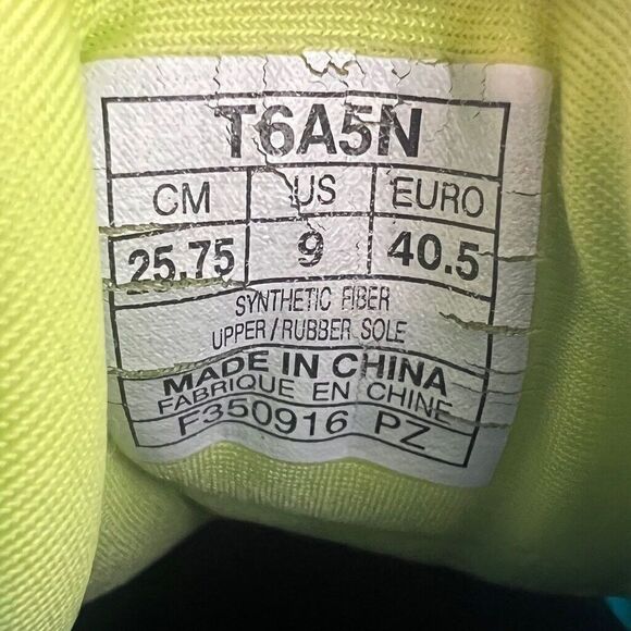 Asics Gel-Kayano 27 Sneakers Shoes Womens Size 9 White Blue Floral Flyte Foam - Picture 8 of 10